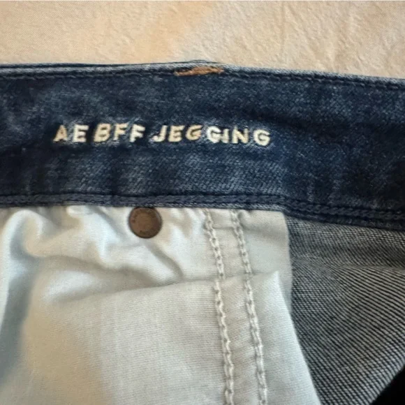 NEW AE American Eagle Women's Luxe Jeans BFF Jegging Medium Wash Size XL - Picture 4 of 5